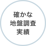 確かな地盤調査実績